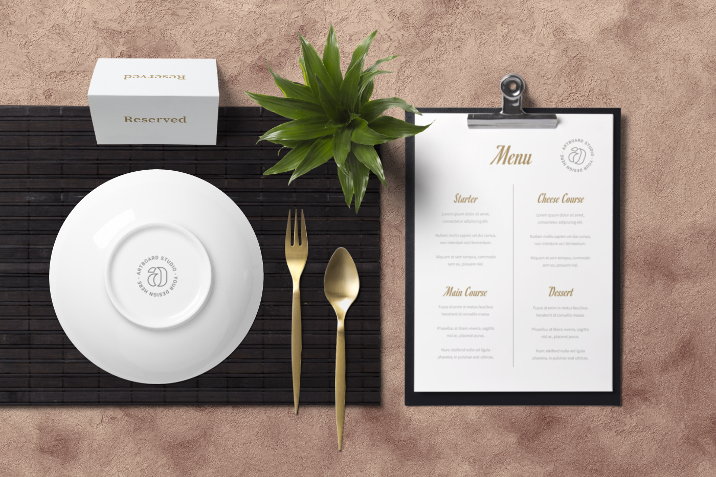 Restaurant Branding Mockup Scene Free Mockup Templates Artboard Studio