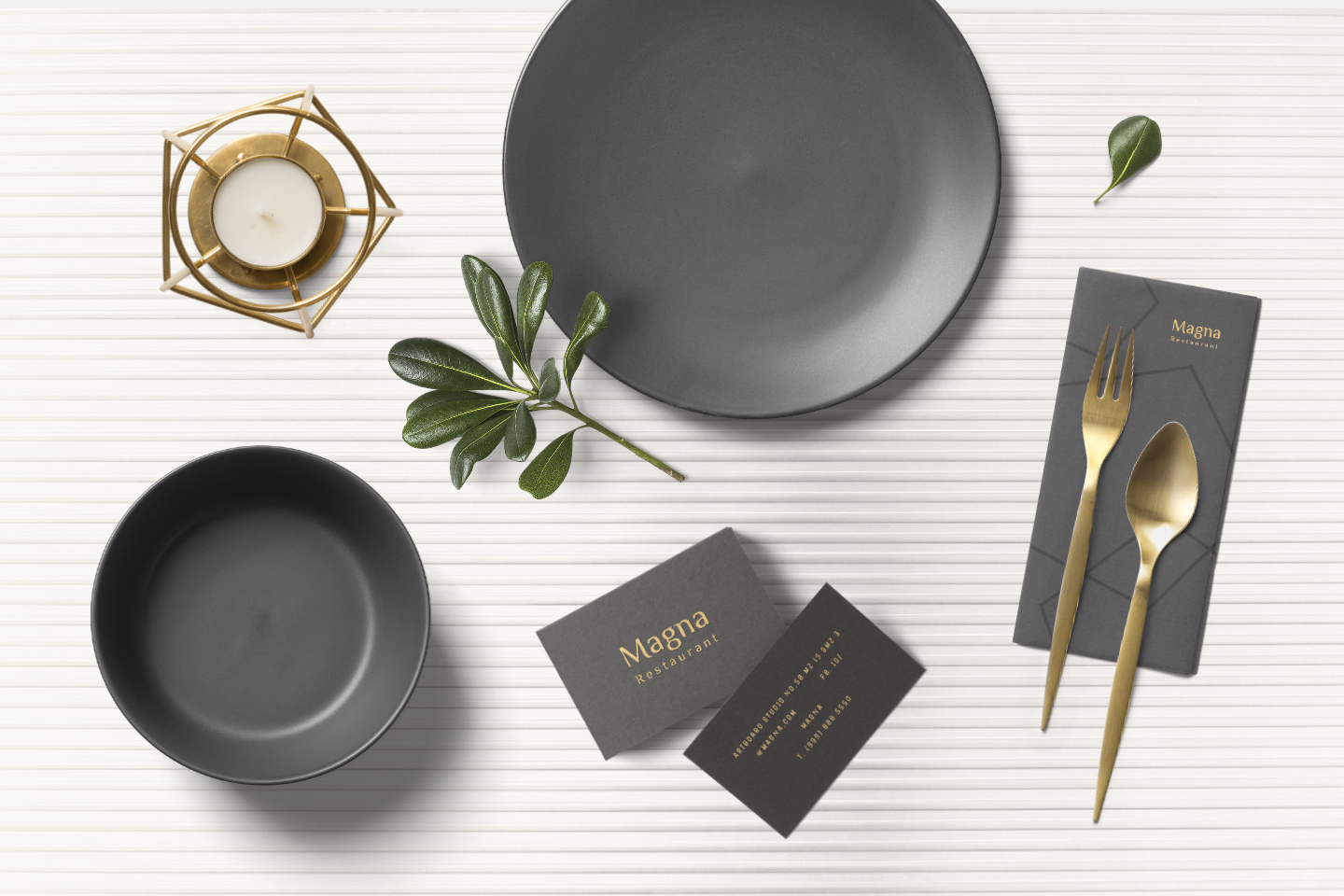 Restaurant Branding Mockup Scene Free Mockup Templates Artboard Studio