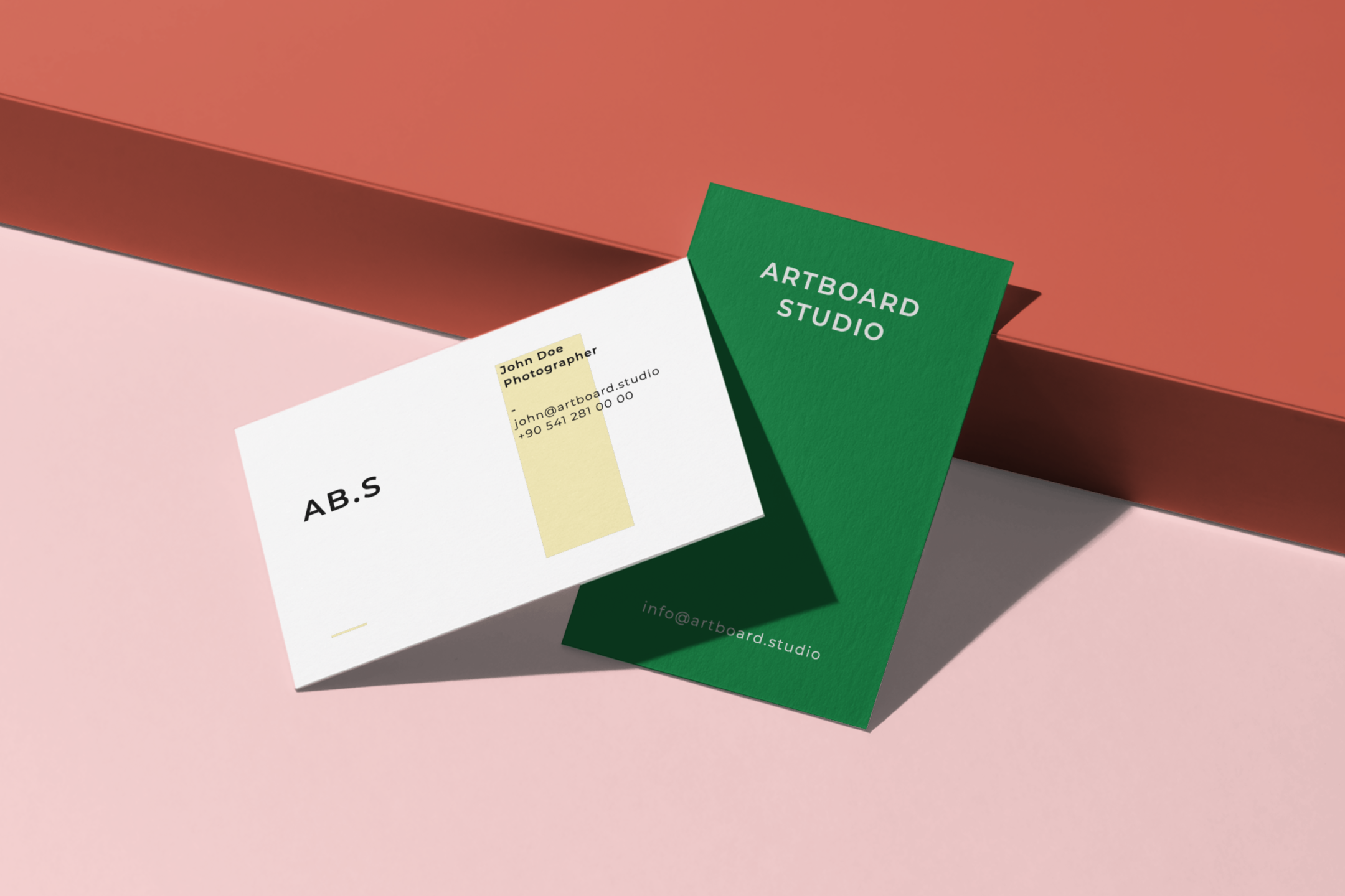 Business Card Mockup Scene Free Mockup Templates Artboard Studio