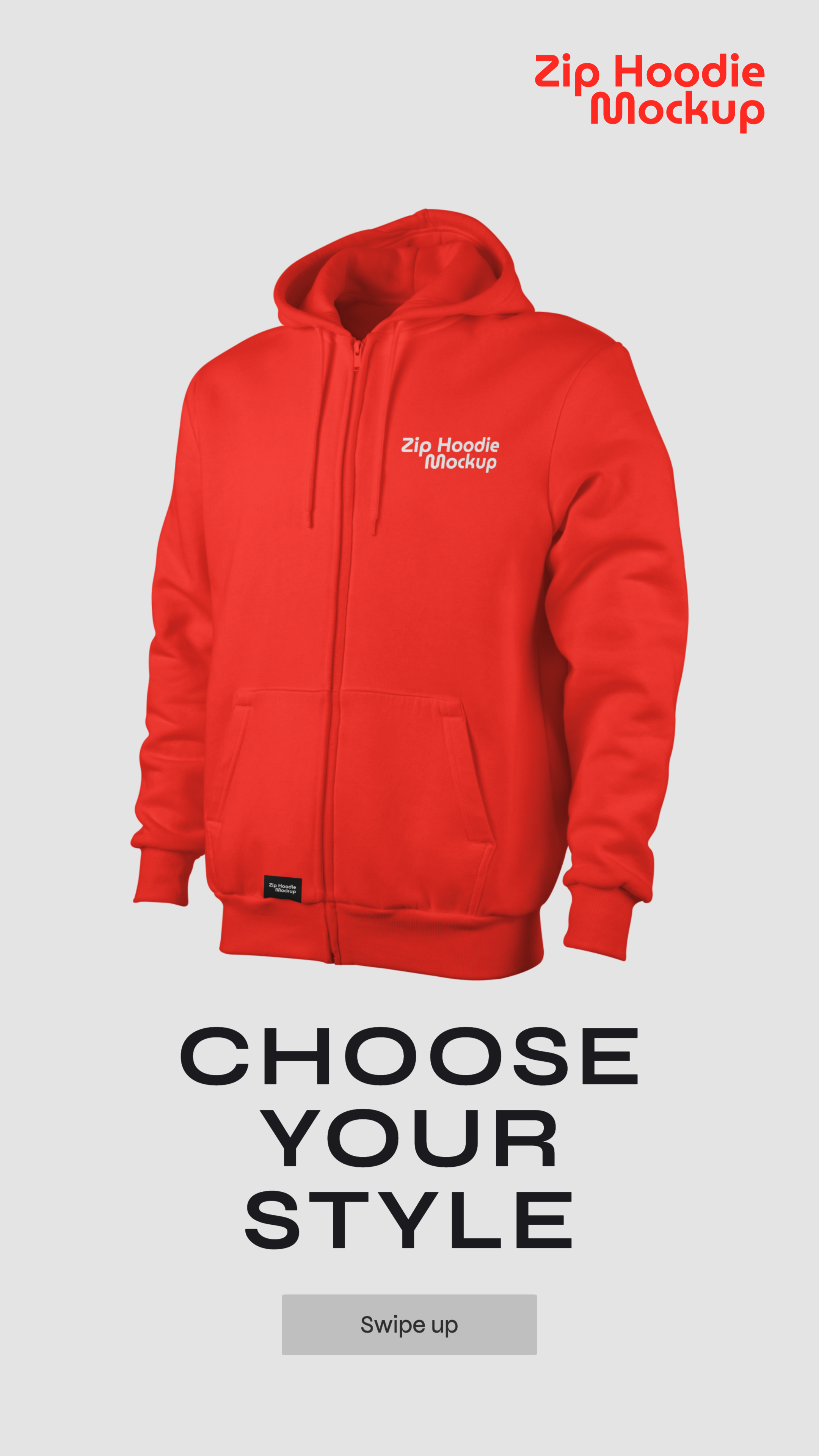 Animated Zip Hoodie Mockup Scene Free Mockup Templates Artboard Studio