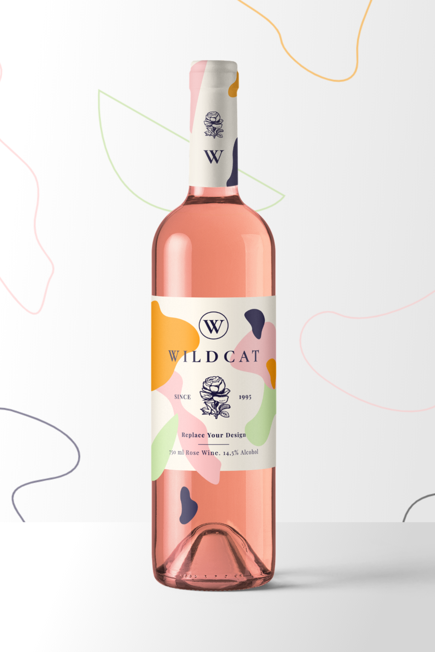 Wine Bottle Mockup Scene Free Mockup Templates Artboard Studio
