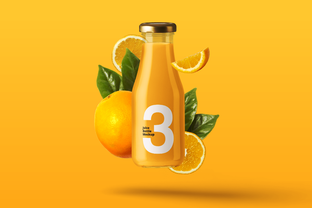 Juice Bottle Mockup Scene Free Mockup Templates Artboard Studio