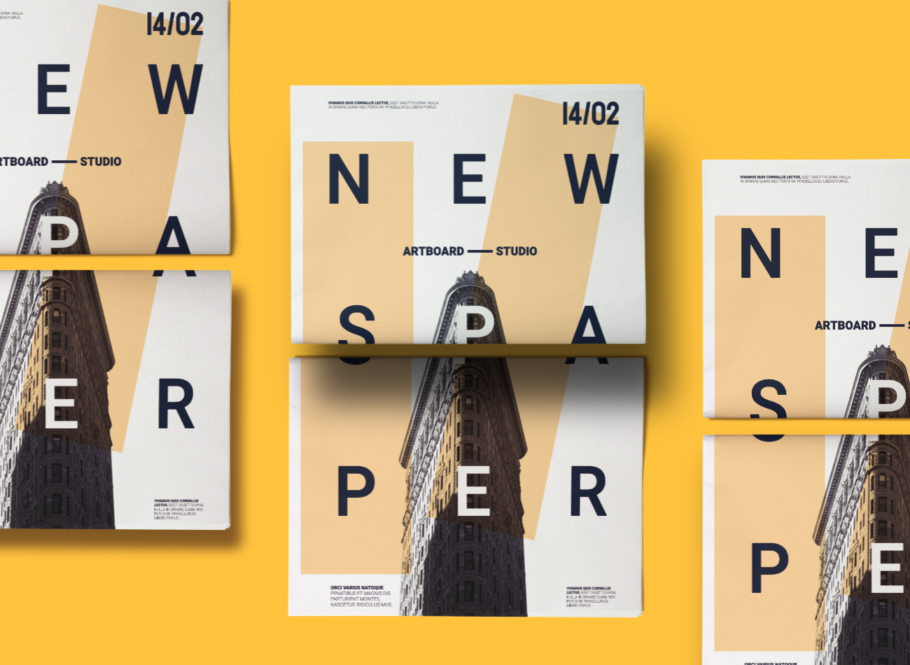 Download Free Newspaper Mockup Scene Free Mockup Templates Artboard Studio PSD Mockups.