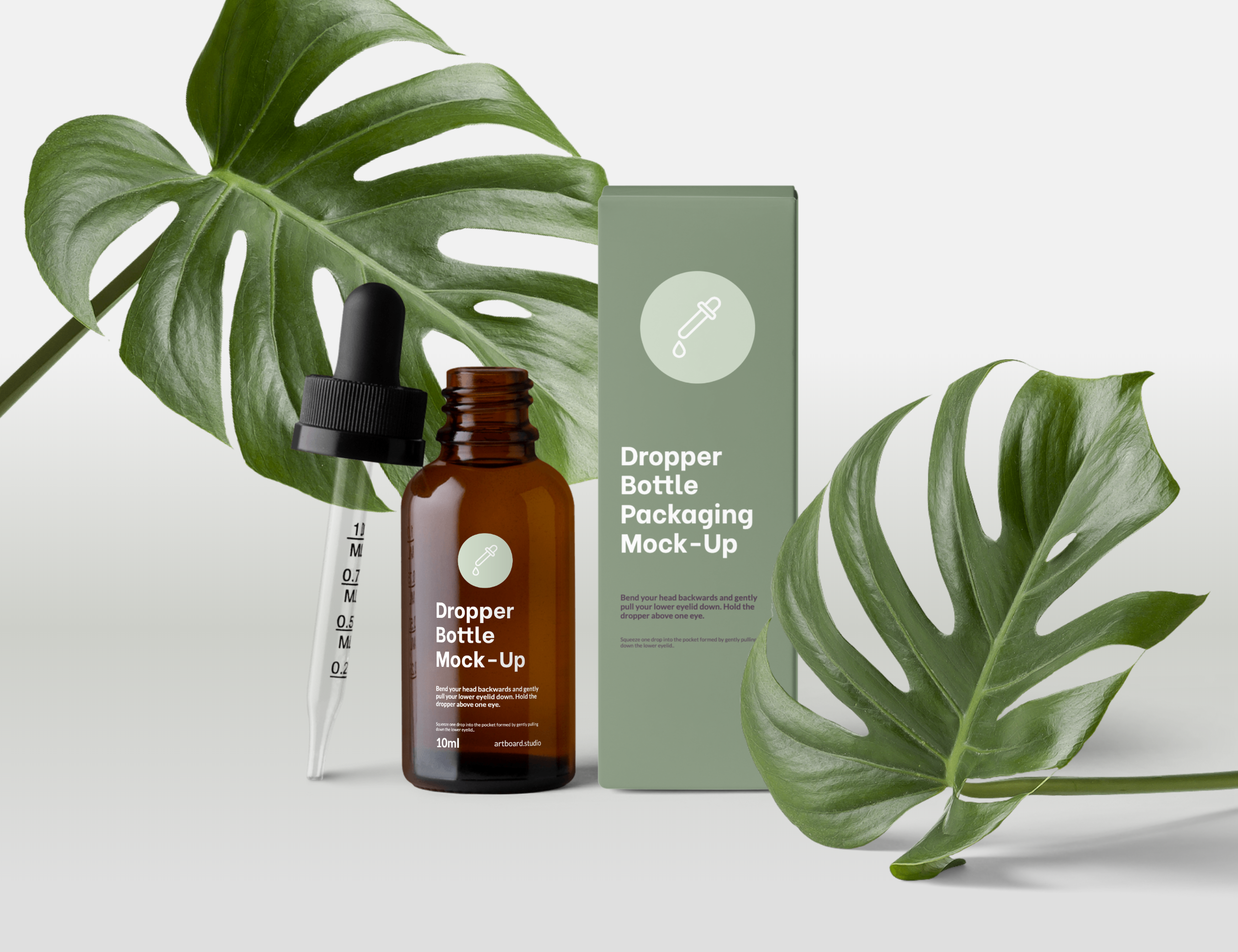 Dropper Package Mockup Scene Free Mockup Templates Artboard Studio