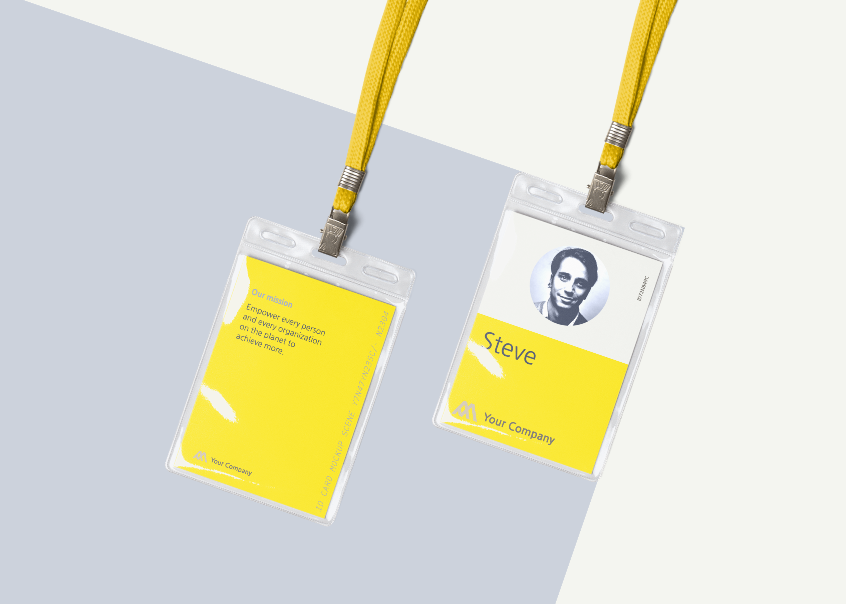 Download Free Id Card Mockup Scene Free Mockup Templates Artboard Studio PSD Mockups.