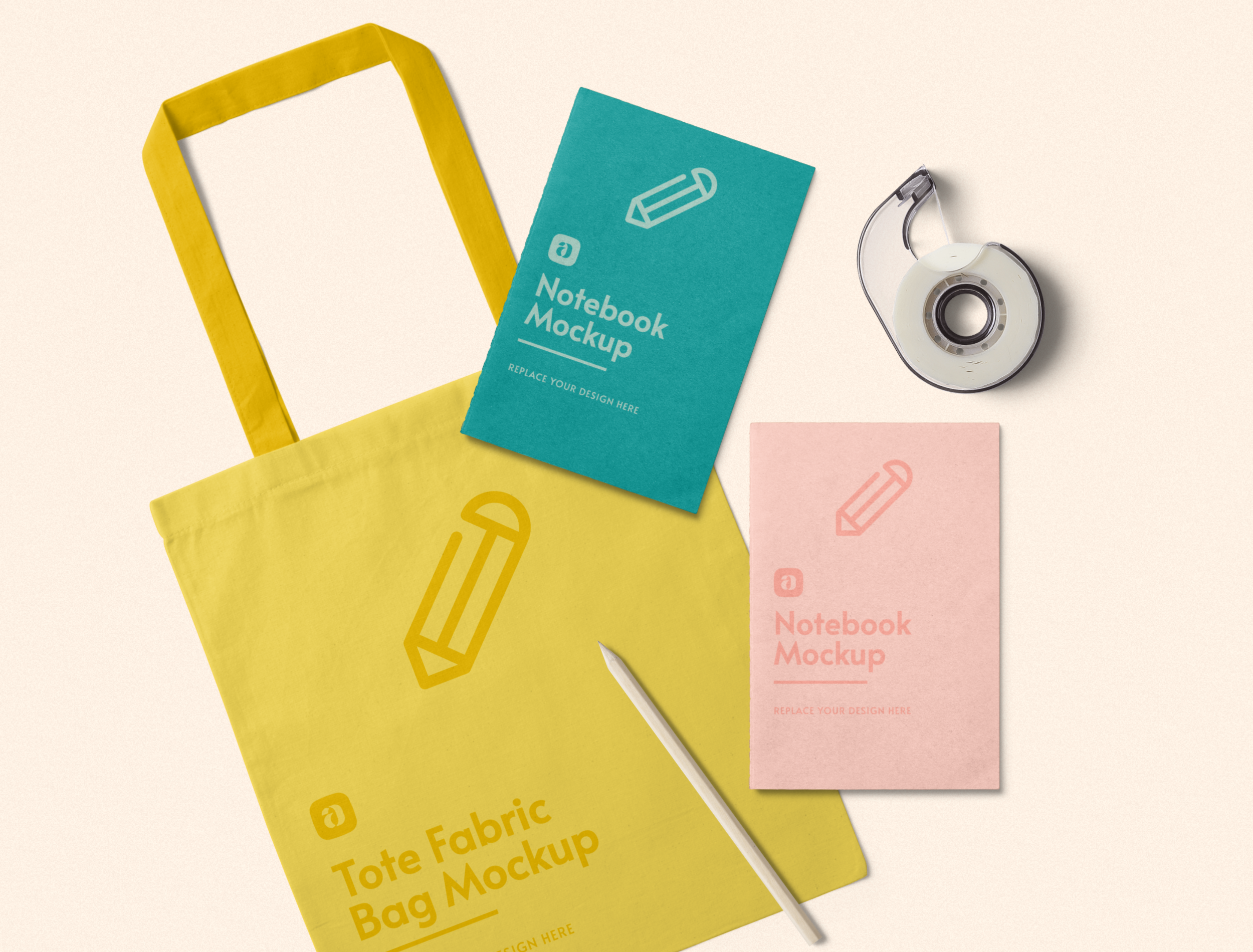 Download Free Stationery Mockup Scene Free Mockup Templates Artboard Studio PSD Mockups.
