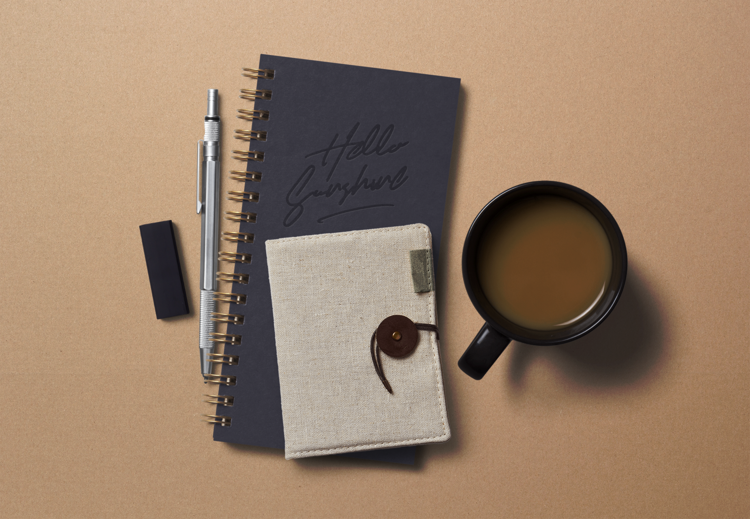 Download Free Notebook Mockup Scene Free Mockup Templates Artboard Studio PSD Mockups.