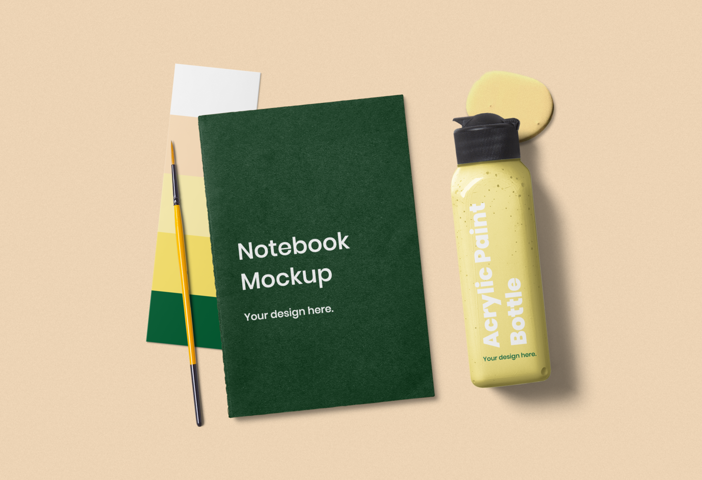 Download Free Artsy Stationery Mockup Scene Free Mockup Templates Artboard Studio PSD Mockups.