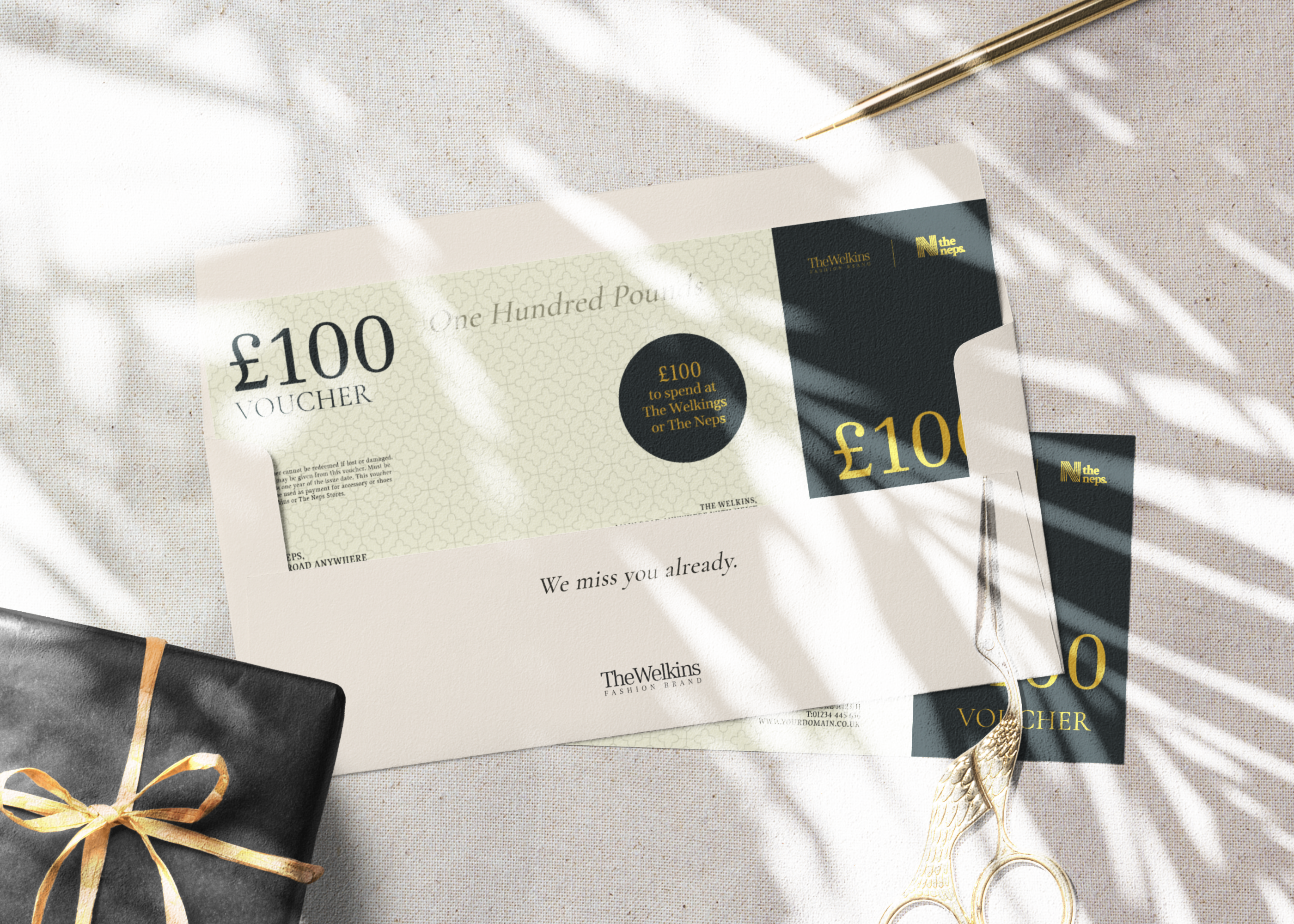 Gift Voucher Mockup Scene Free Mockup Templates Artboard Studio
