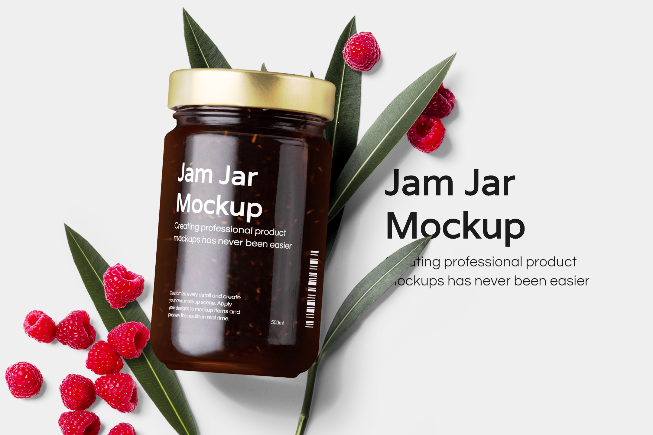 Jam Jar Mockup Scene Free Mockup Templates Artboard Studio