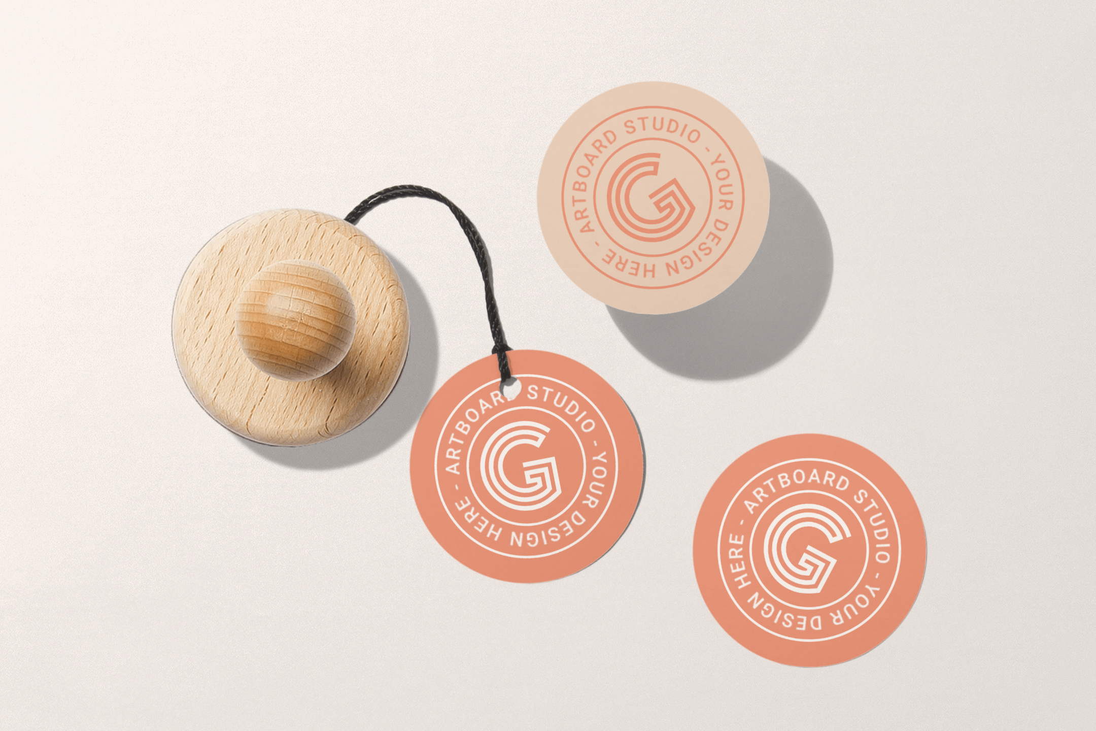 Download Free Rounded Labels And Stamp Mockup Scene Free Mockup Templates Artboard Studio Free Mockup Templates.