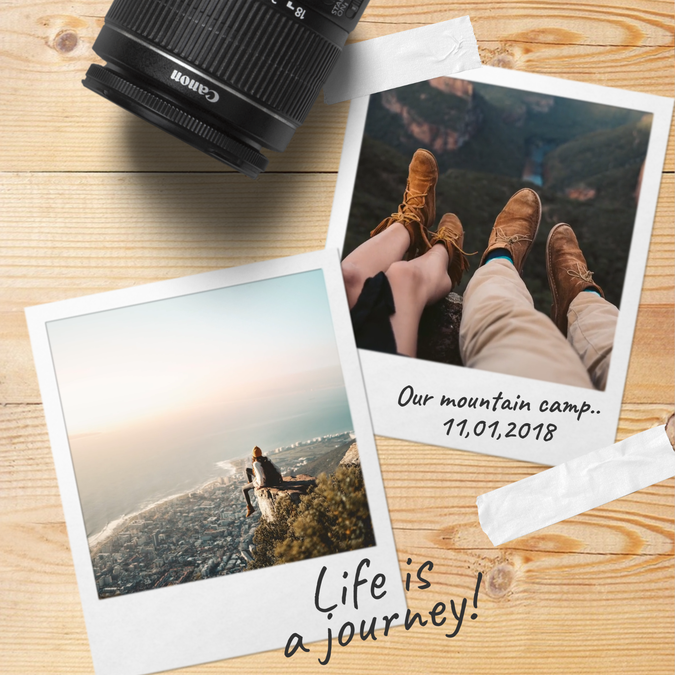 Animated Polaroid Frame Mockup Scene Free Mockup Templates Artboard Studio