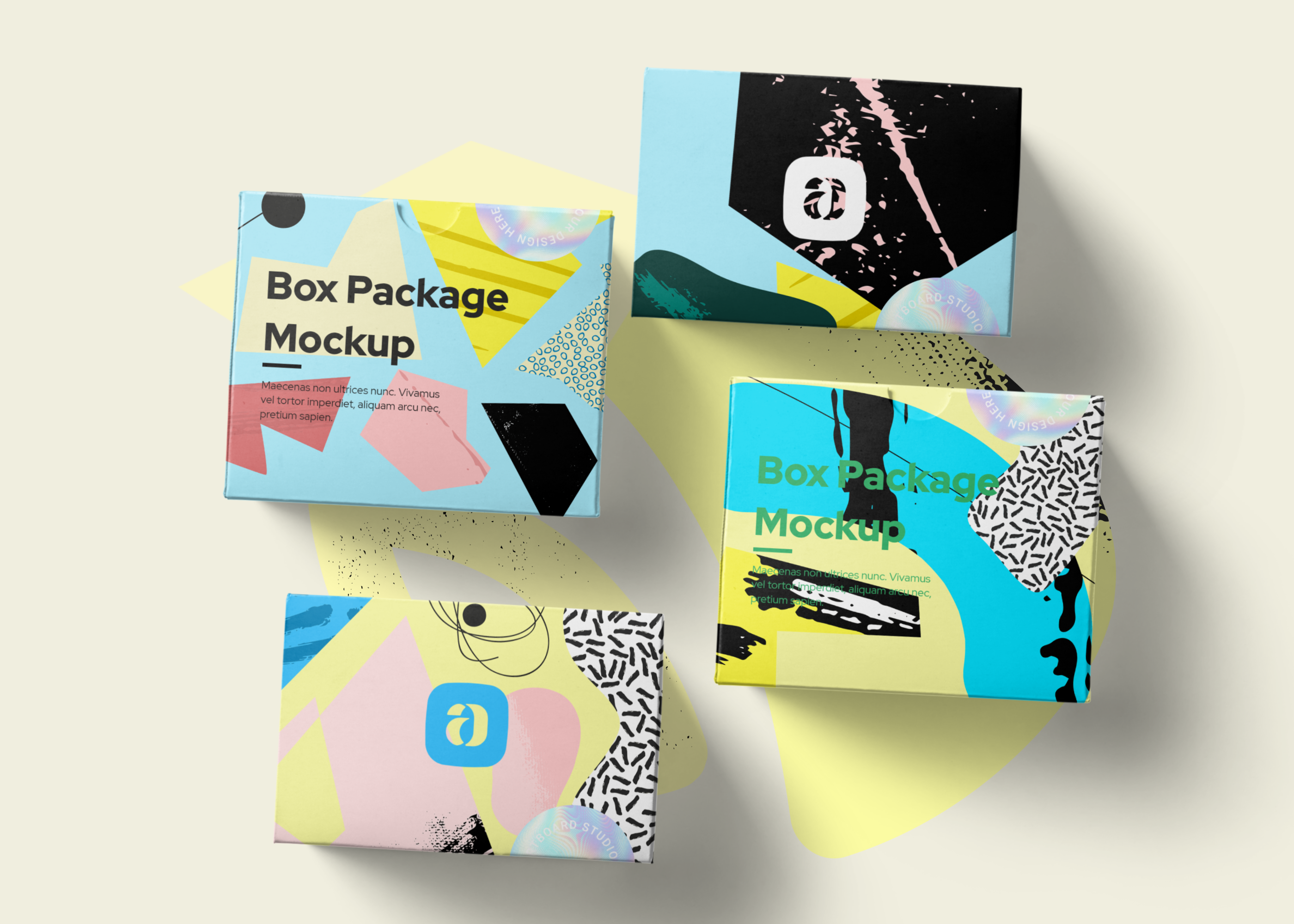 Box Package Mockup Scene Free Mockup Templates Artboard Studio
