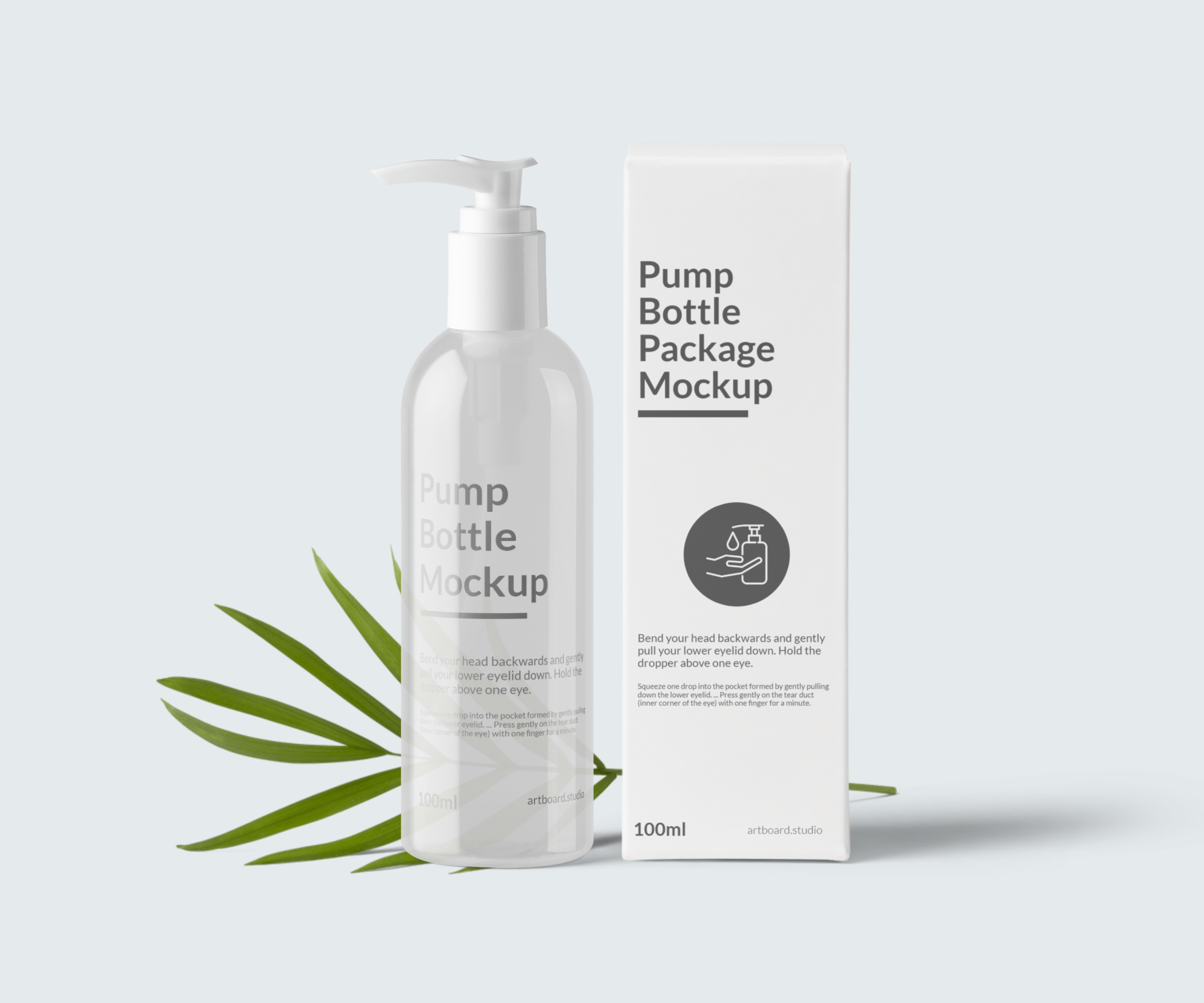 Pump Bottle Package Mockup Scene Free Mockup Templates Artboard Studio