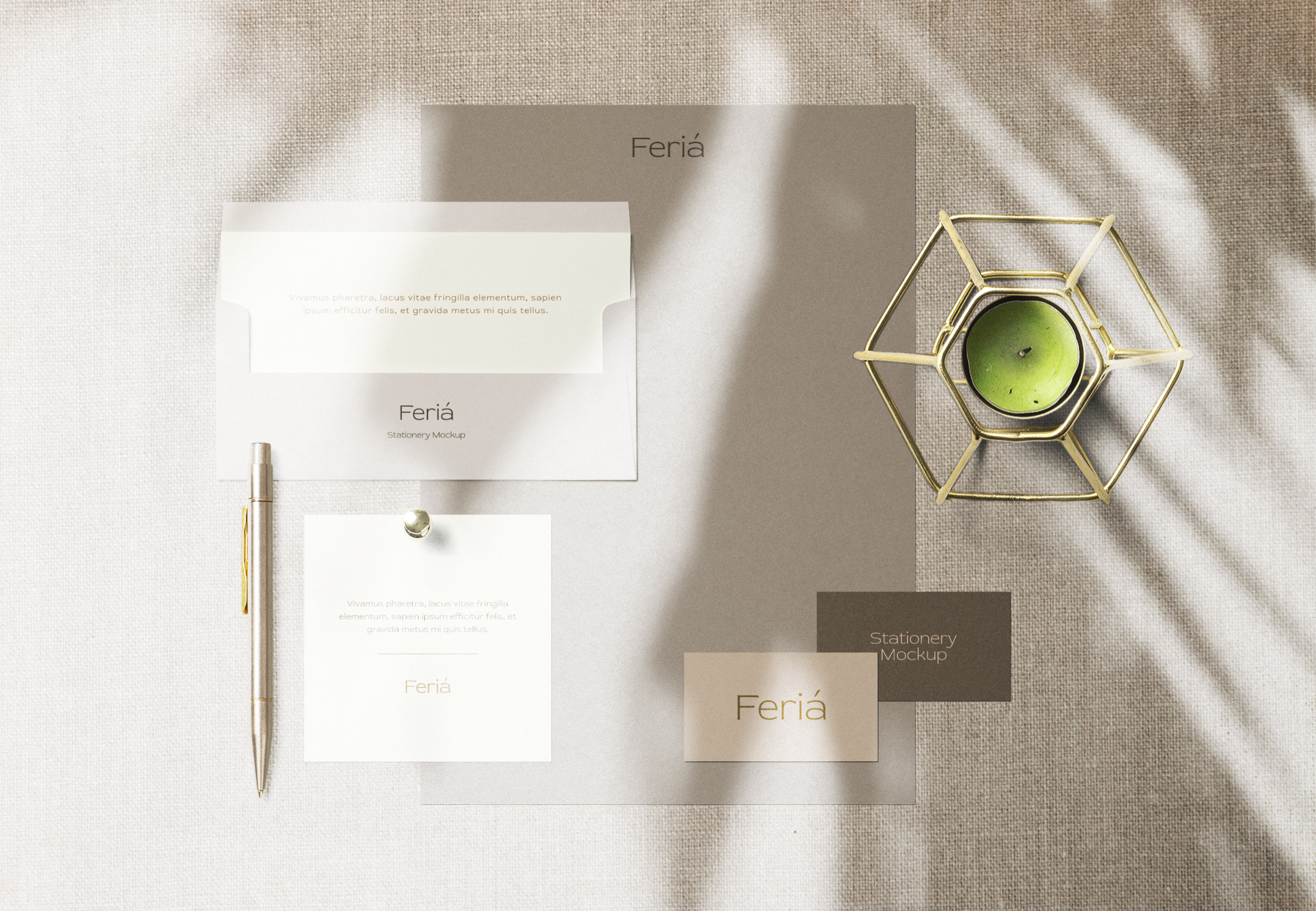 Download Free Stationery Branding Mockup Scene Free Mockup Templates Artboard Studio PSD Mockups.