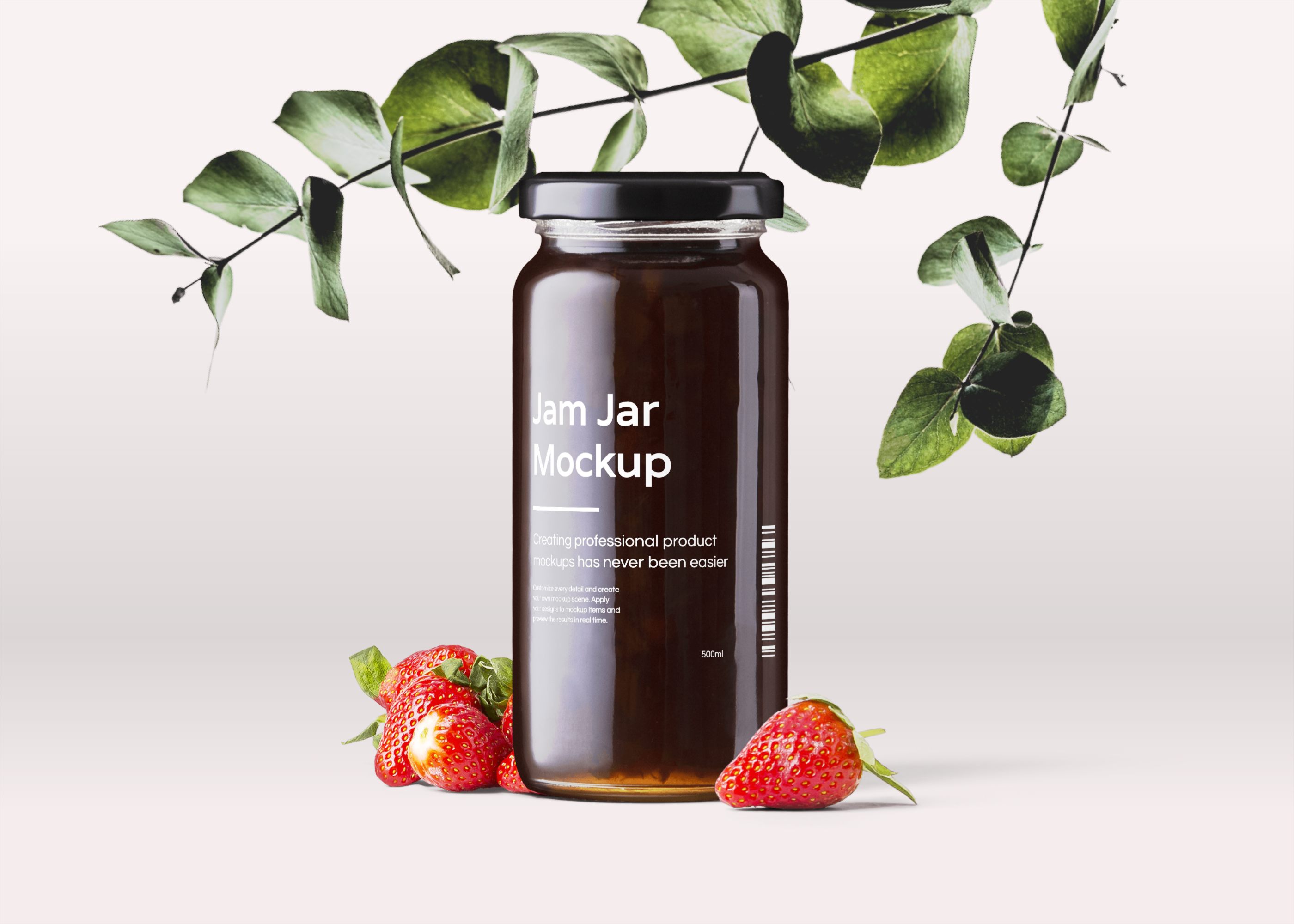 Glass Jar Mockup Scene Free Mockup Templates Artboard Studio