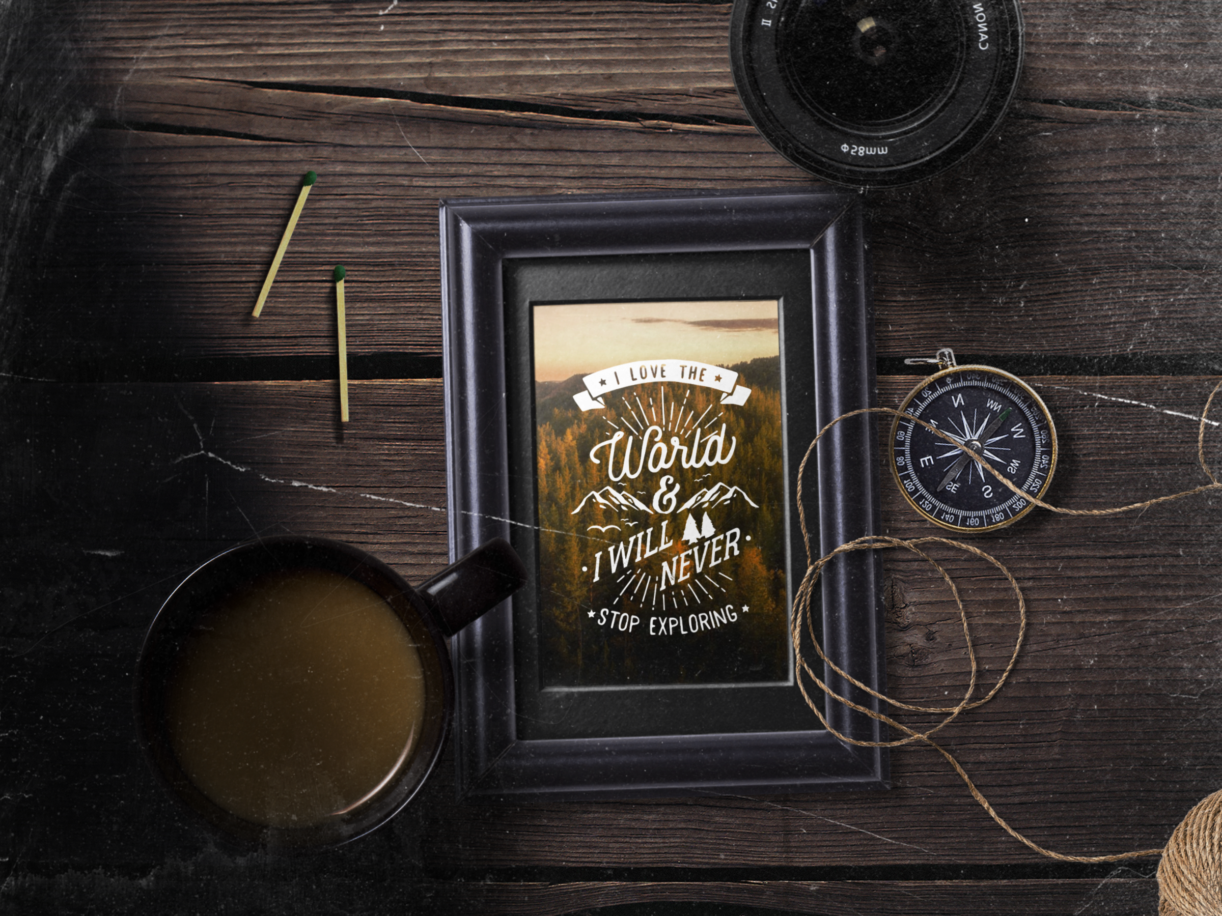 Vintage Frame Mockup Scene Free Mockup Templates Artboard Studio