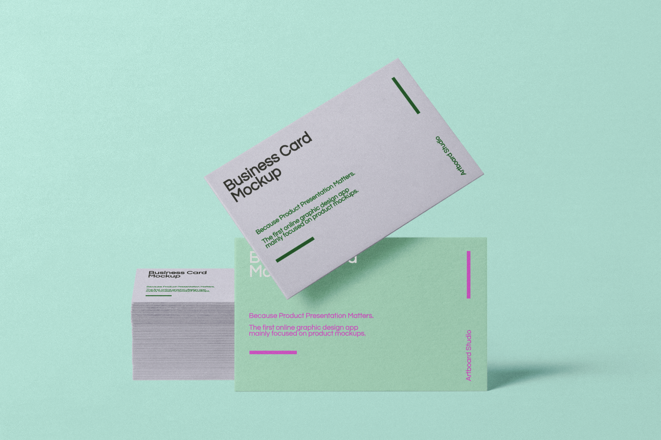 Business Card Mockup Scene Free Mockup Templates Artboard Studio
